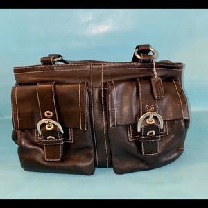 Black Leather Coach Purse